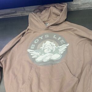 Boys Lie Beige Fleece Hoodie